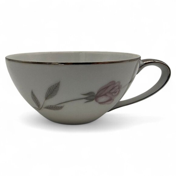 Mikasa Fine China 8194 Primrose Tea Cup With Floral Design & Metallic Rim - Picture 1 of 8